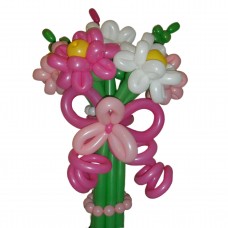 Букет з кульок подвійні ромашки